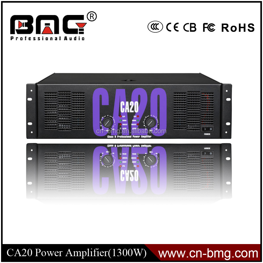 CA2 CA4 CA9 CA12 CA18 CA30 CA50 Professional Sound Standard CA20 Power Amplifier 1300 Watts x/ CA20 Crest Audio Power Amplifier