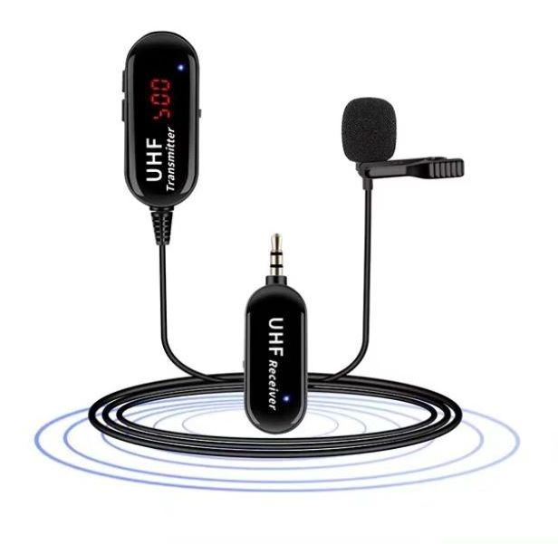 Wireless Collar Clip Radio Microphone Mobile Phone Live Network Class Outdoor Interview UHF Microphone