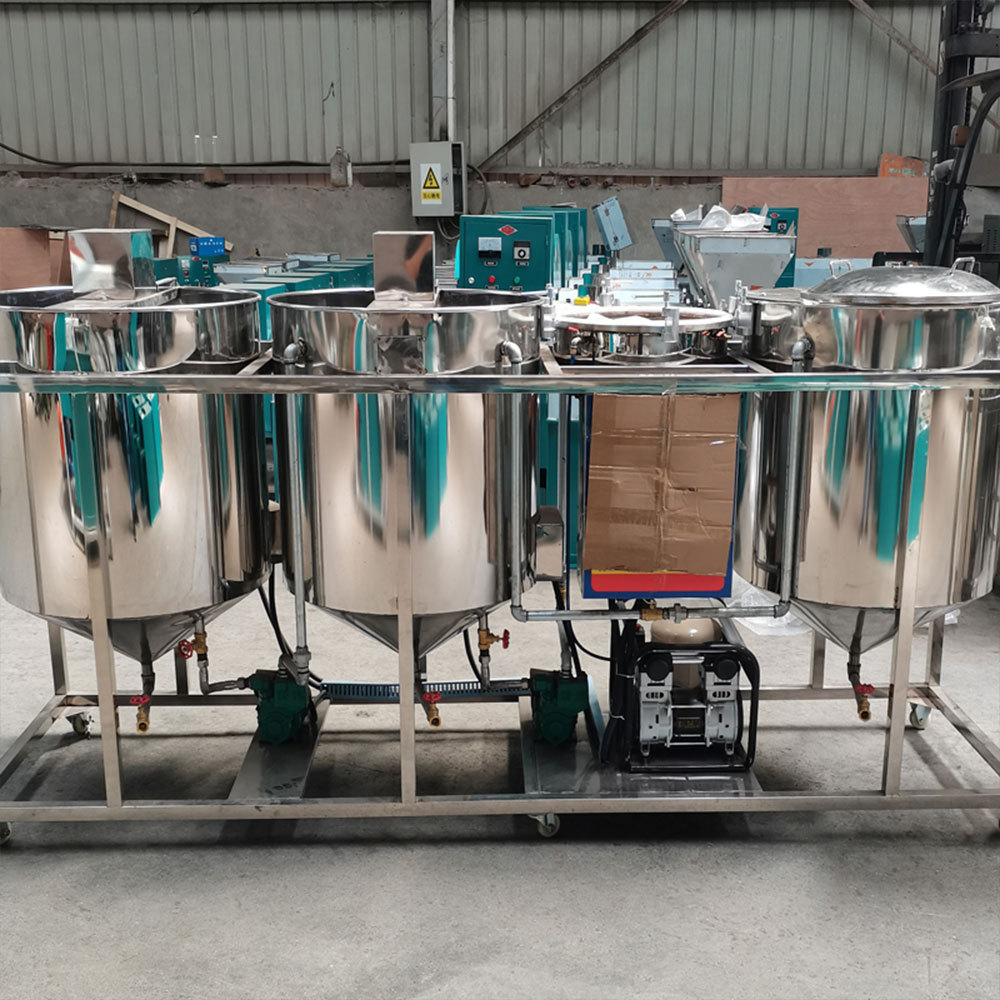 coconut/avocado/mini crude oil refinery plant cost palm oil mini modular refinery small scale cooking oil refinery machine