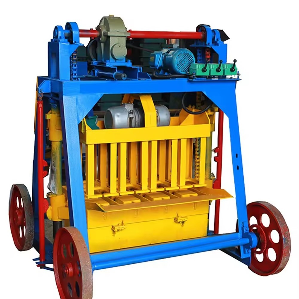 Promotion Concrete Machinery Block Make Qt4-45 Removable Small Manual Brick Machine