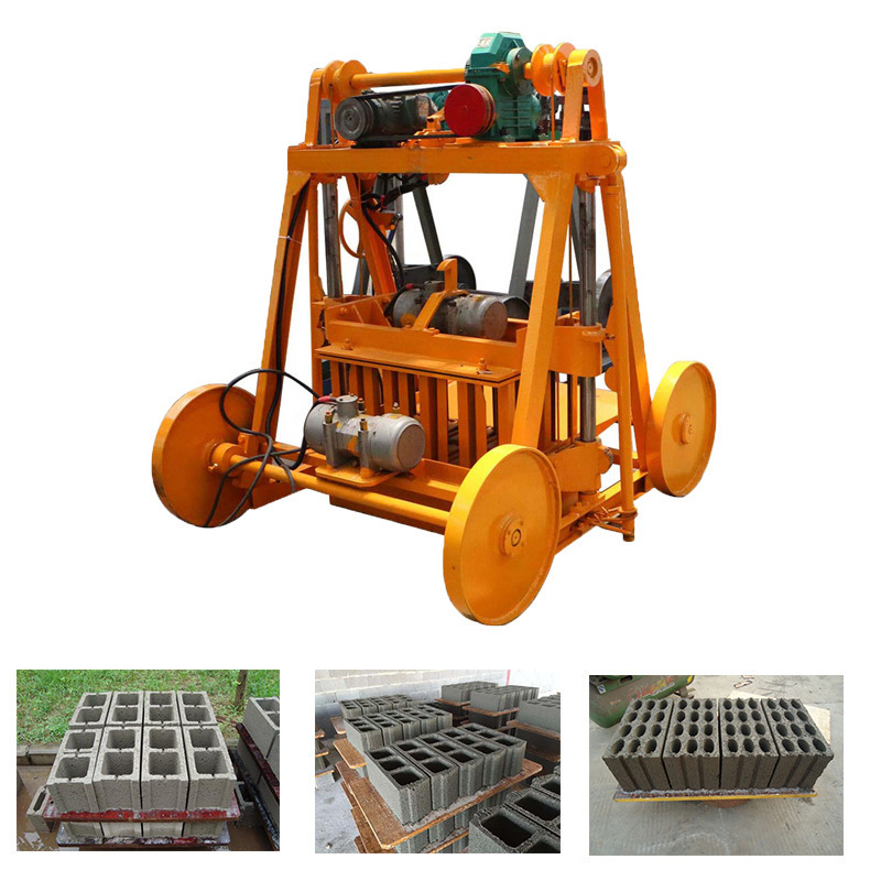 Manual Brick Making Machine Qt4-45 hollow Concrete Block Machine Brick Factory