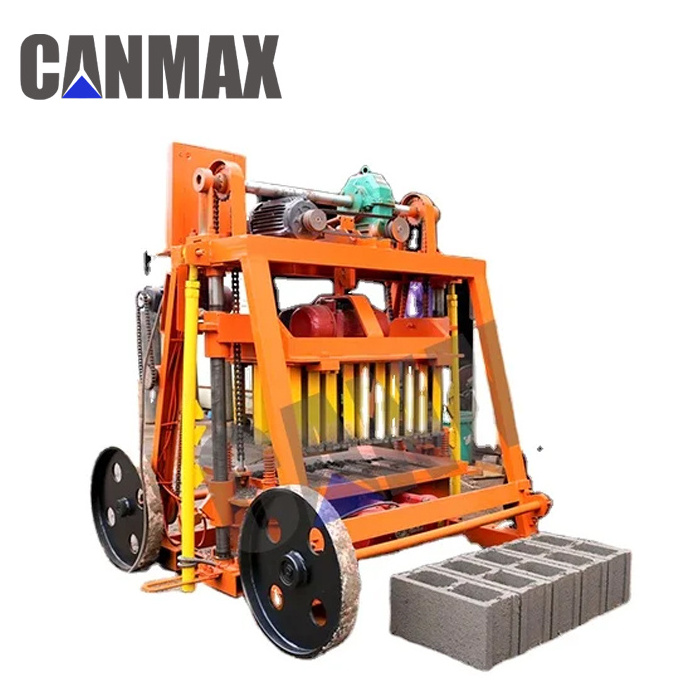 Manual Brick Making Machine Qt4-45 hollow Concrete Block Machine Brick Factory