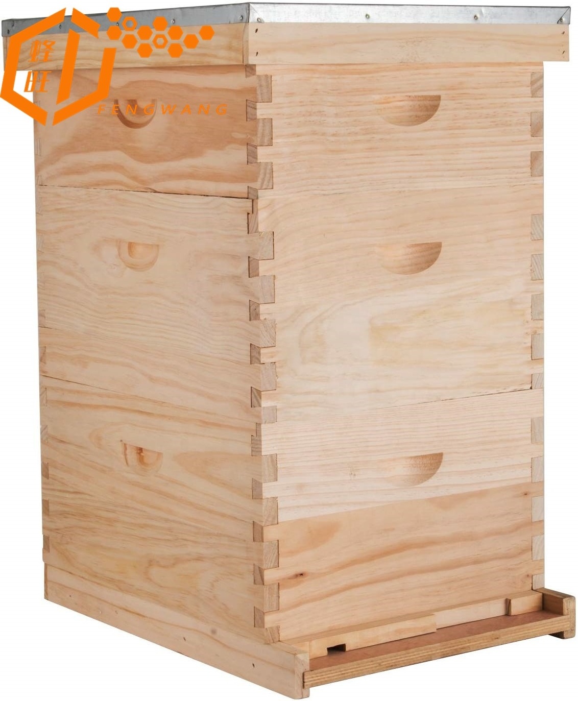 Beekeeping Equipment Langstroth Wooden Bee Hives Box with Metal Roof Beehive Box Honey Box