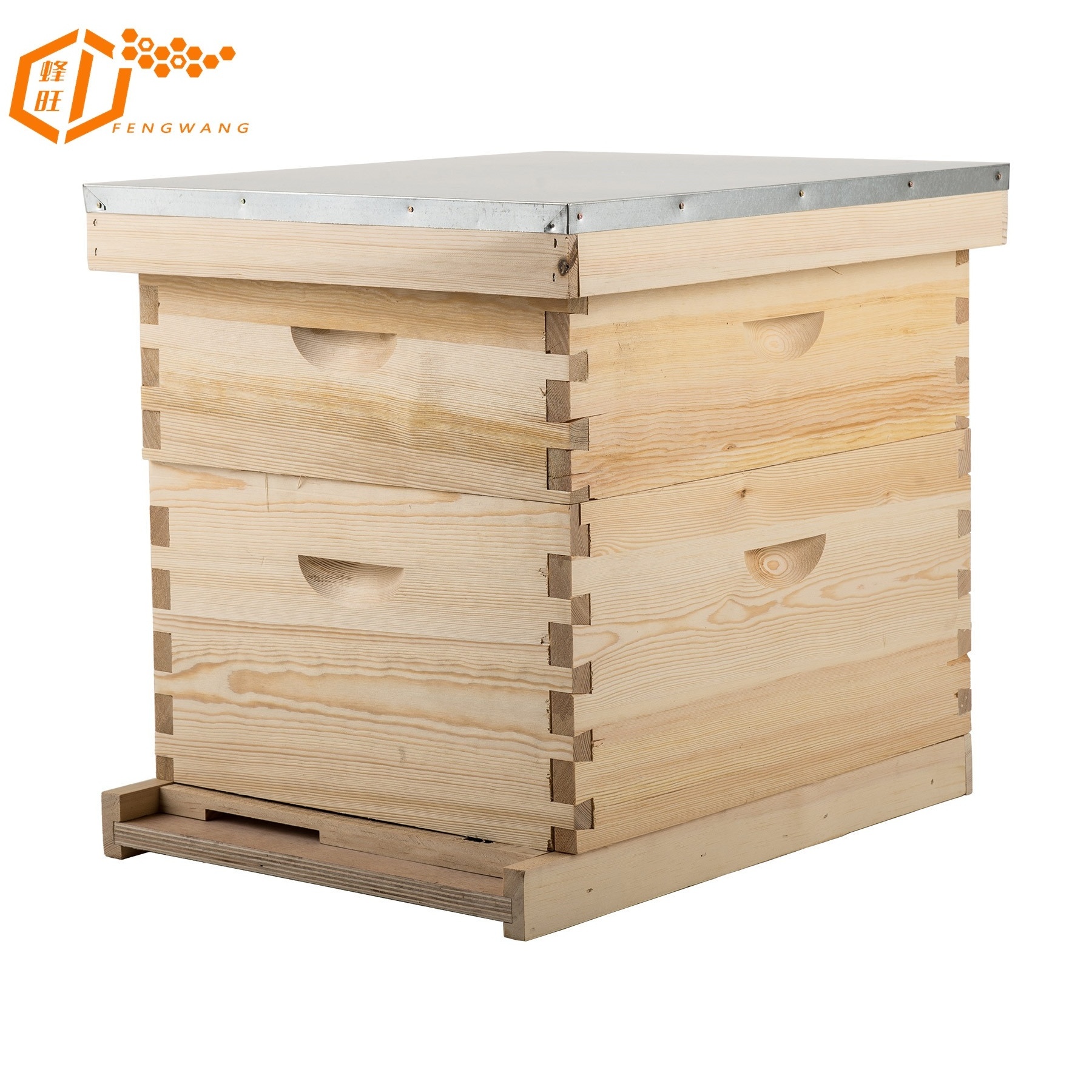 Beekeeping Equipment Langstroth Wooden Bee Hives Box with Metal Roof Beehive Box Honey Box