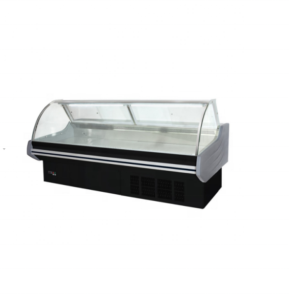 commercial deli display chiller refrigerator fish display case for store/shop/supermarket