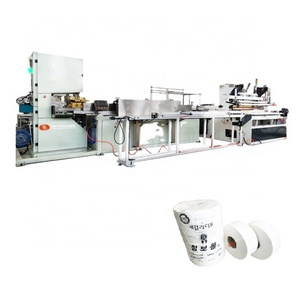 Full automatic industrial jumbo roll toilet tissue slitting and rewinding line JRT toilet rolling paper making machinery