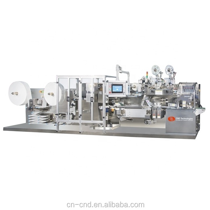 Fully automatic wet tissue slitting rewinder production line spunlace non-woven fabric wet wipes making machine