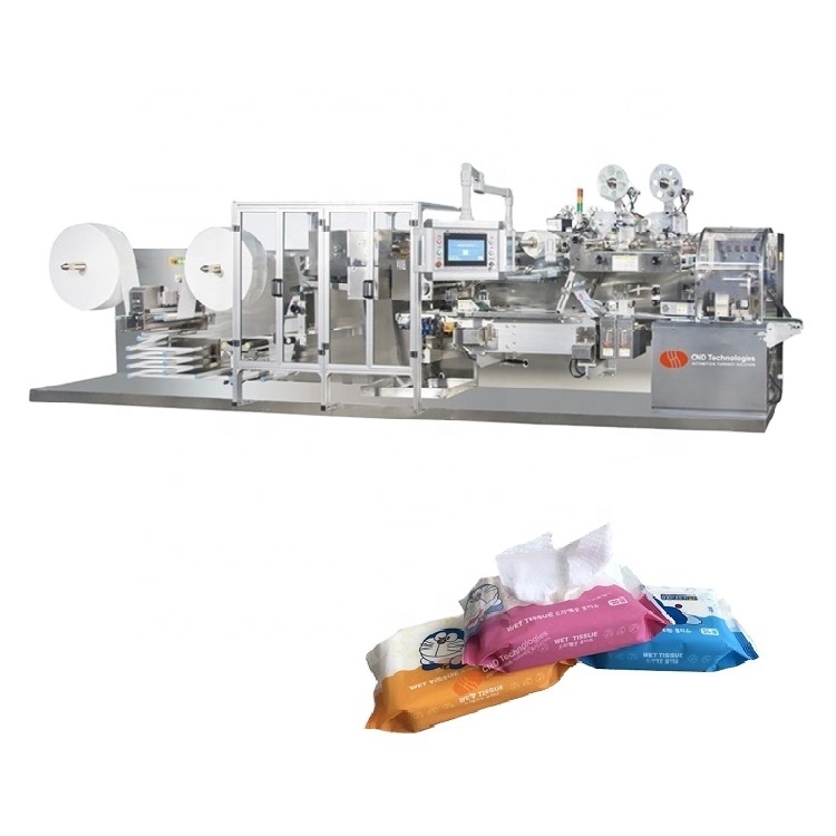 Fully automatic wet tissue slitting rewinder production line spunlace non-woven fabric wet wipes making machine