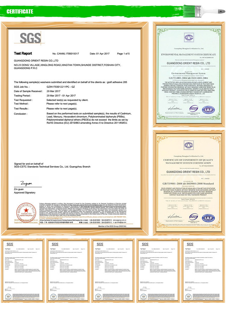 Solvent based neoprene contact glue for repair shoes/CR adhesive/Graft adhesive for footwear