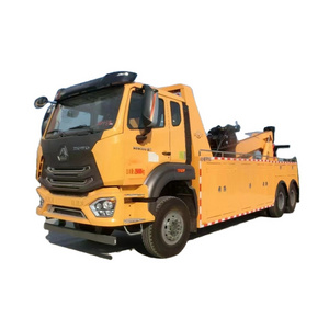 HOWO Chassis Wrecker Truck Tow Truck 25 Ton Capacity Road Block Removal Truck