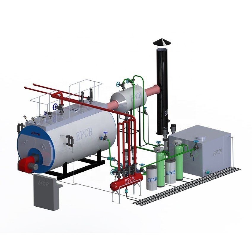 EPCB fully automatic conbustible gas 6 ton steam boiler with high efficiency