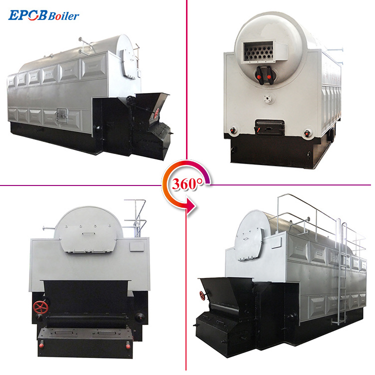 EPCB Chain Grate Stoker Industrial Solid Fuel Rice Husk Wood Fired Steam Generator for Sale