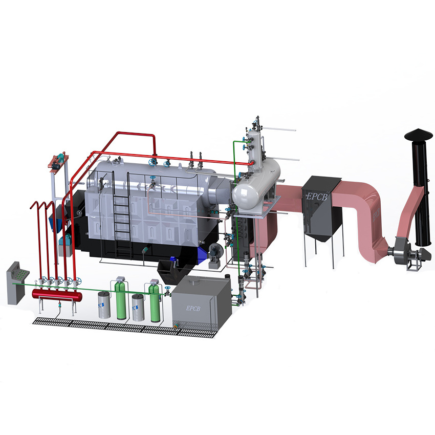 EPCB Chain Grate Stoker Qualified Lignite Coal Fired Steam Boiler for Garment Plant