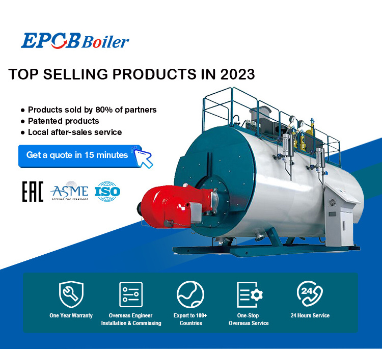 EPCB Textile Mill Use 6 Ton Oil Fired Steam Boiler with Corrugated Furnace