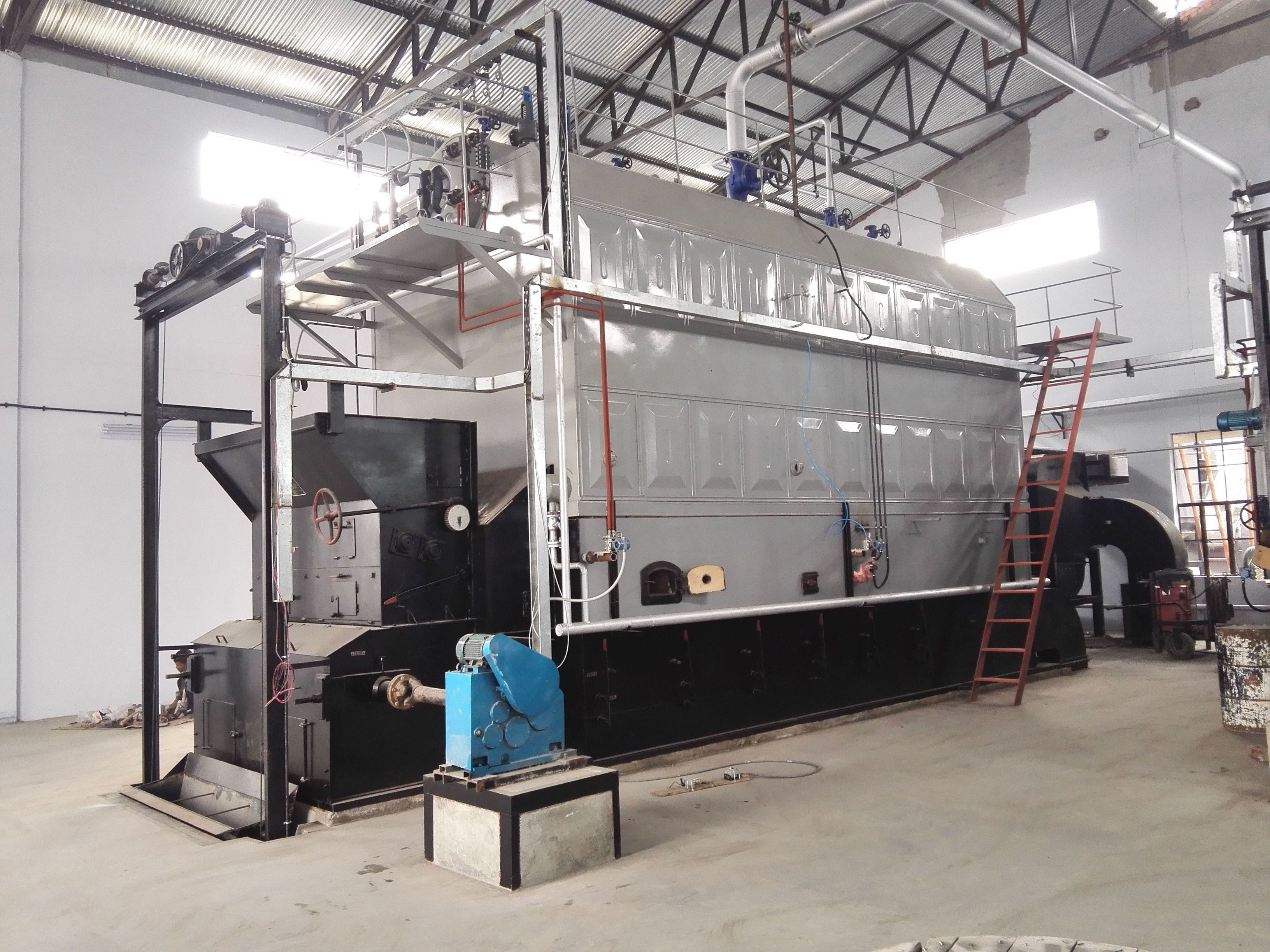 3% Energy Saving 1 2 4 6 8 10 Ton Chain Grate Stoker Coal Fired Steam Boiler for Textile Industry Caldera De vapor