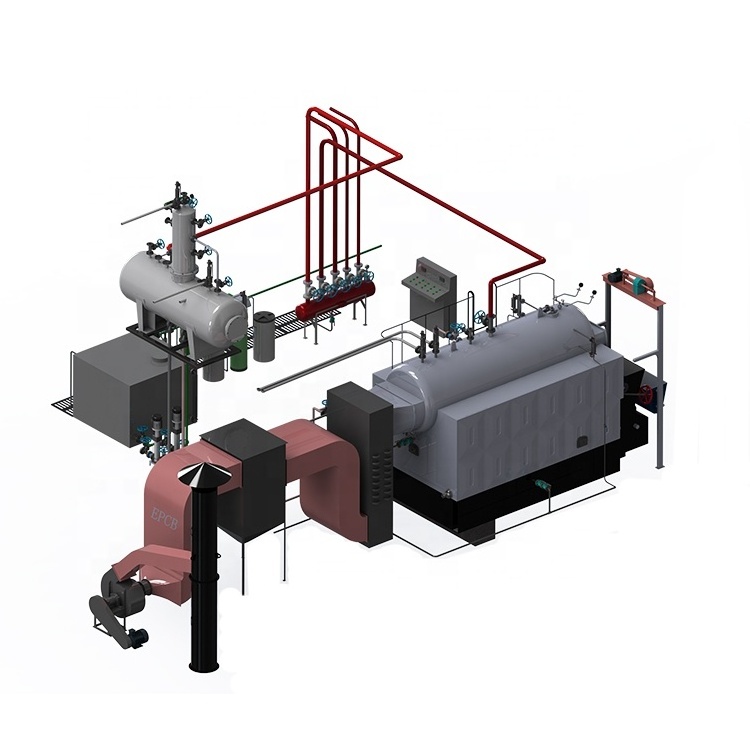 EPCB Industrial Automatic Feeding 6T Coal Biomass Fired Steam Boiler for Textile Factory