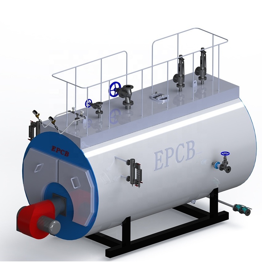 EPCB Textile Mill Use 6 Ton Oil Fired Steam Boiler with Corrugated Furnace