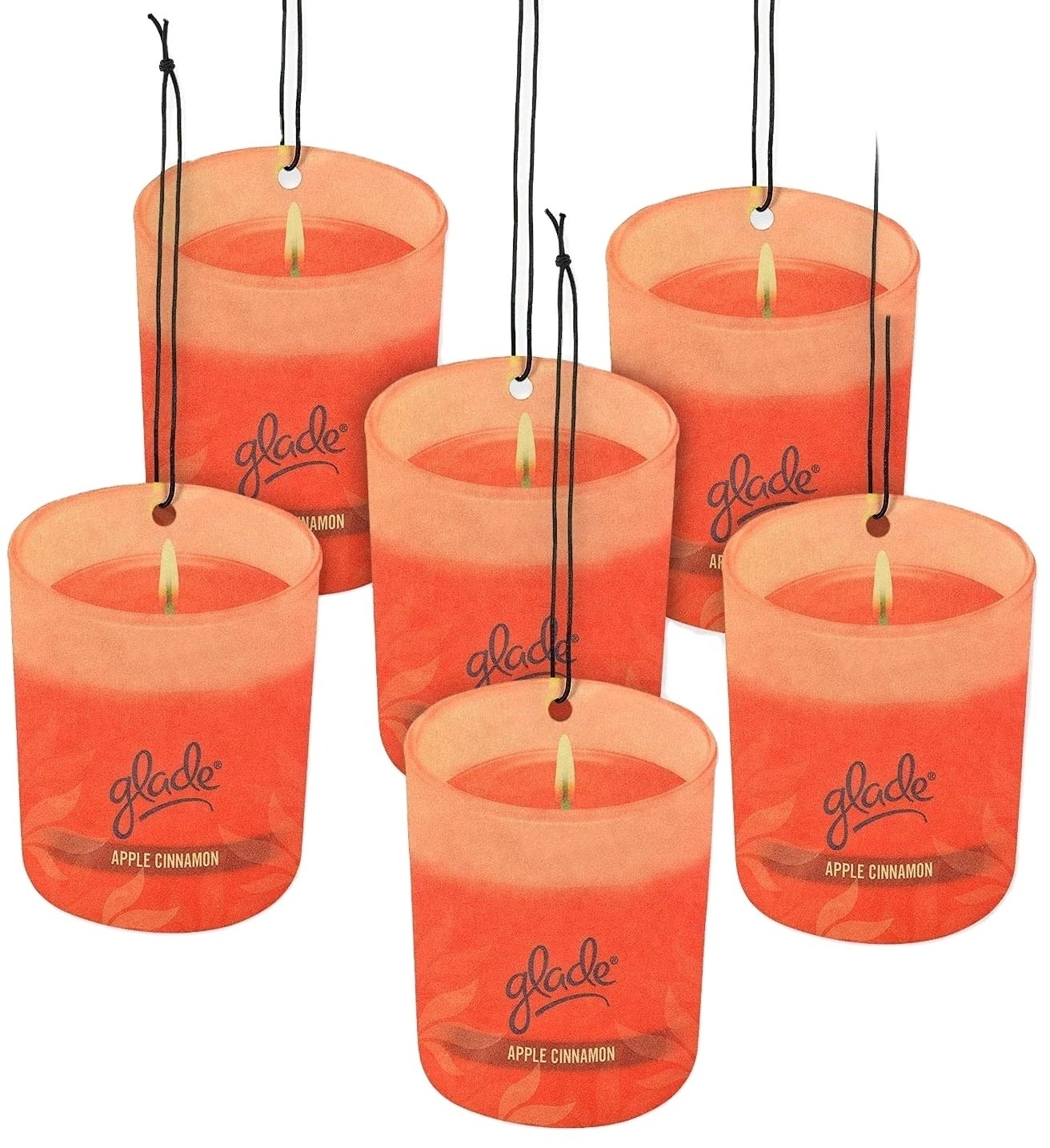 Glade Car Air Freshener 6-PACK Candle Design Glade Air Freshener