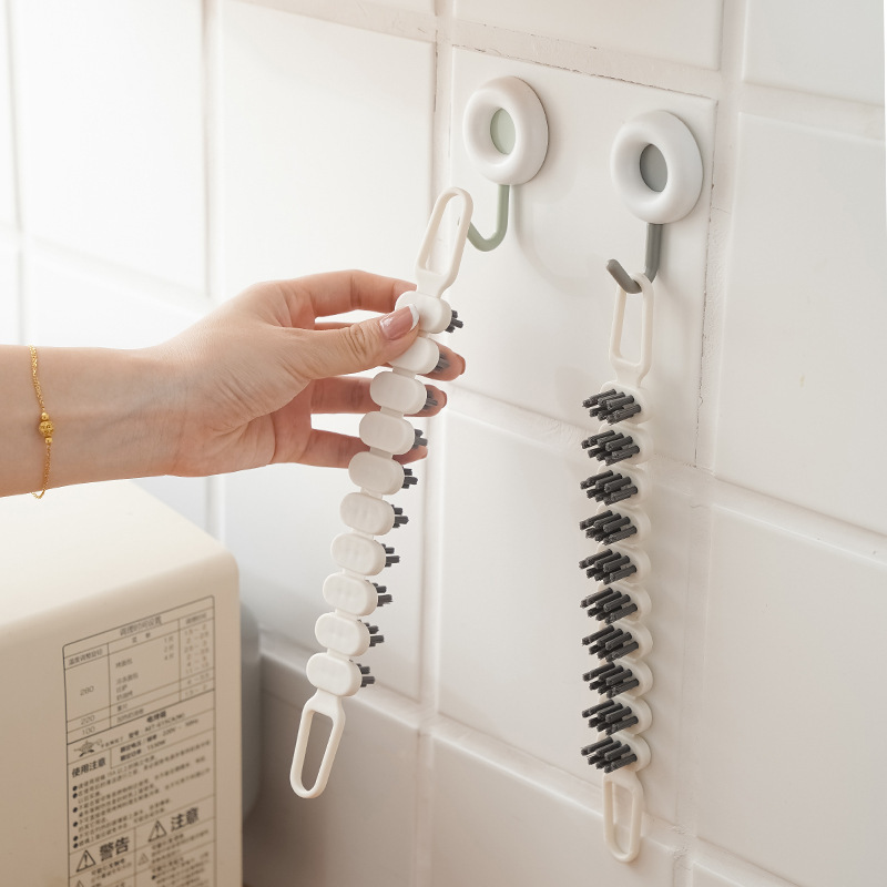 Flexible gap cleaning brush, kitchen U-brush, multifunctional gap soft brush for cleaning the corner of bathroom faucet