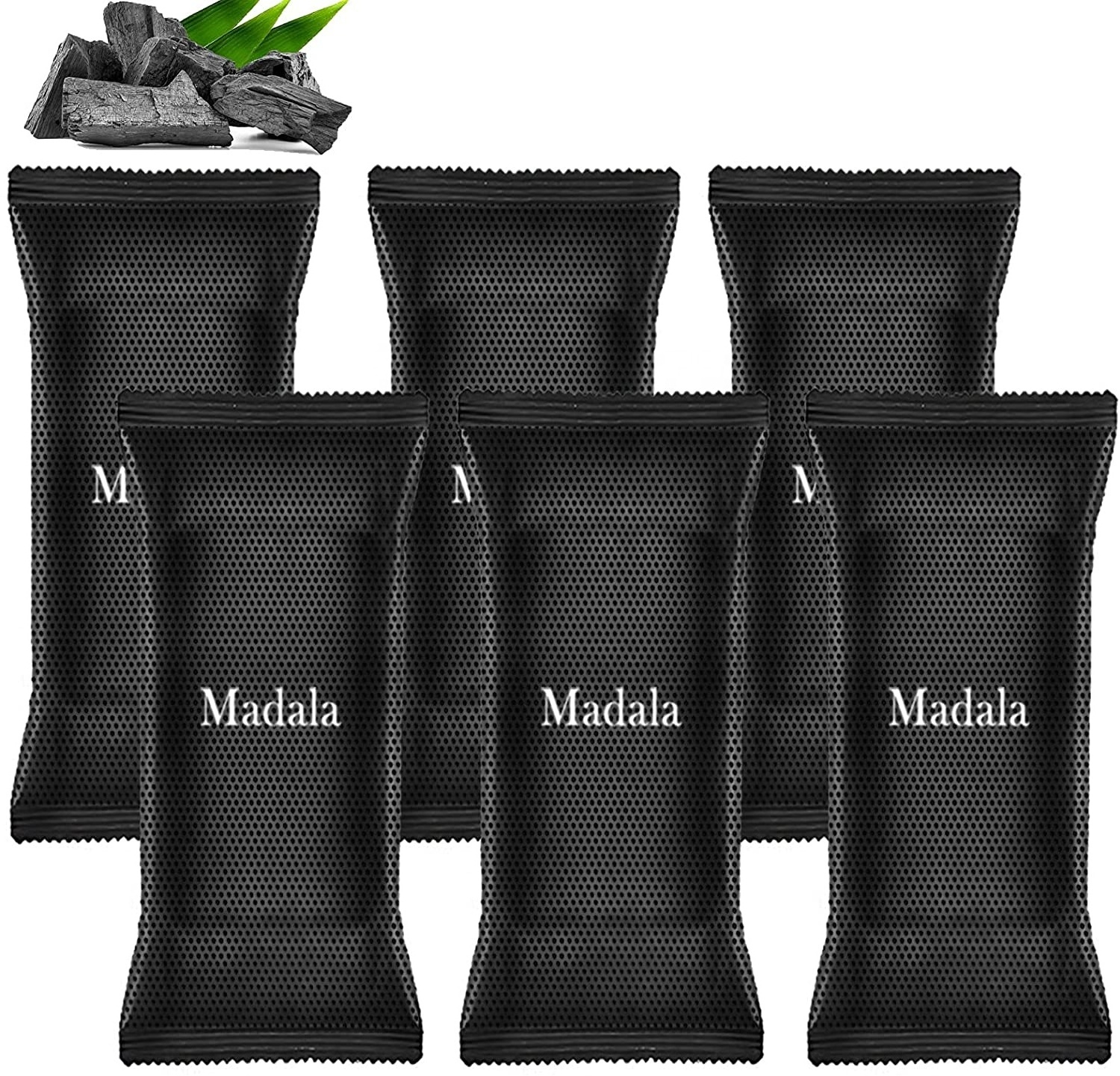 Bamboo Charcoal Air Purifying Bag, Shoe Deodorizer Bags,  Moisture Absorber For Sneakers, Pets, Car, Home, Closet