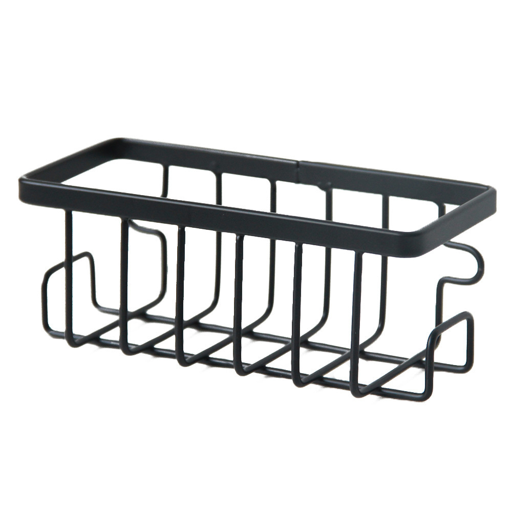 Desktop kitchen sponge drain rack, wall-mounted, steel ball storage rack