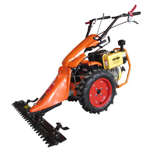 China Good quality mini Two Wheel Farm Walking behind hand operate Tractor For Sale sickle bar mower