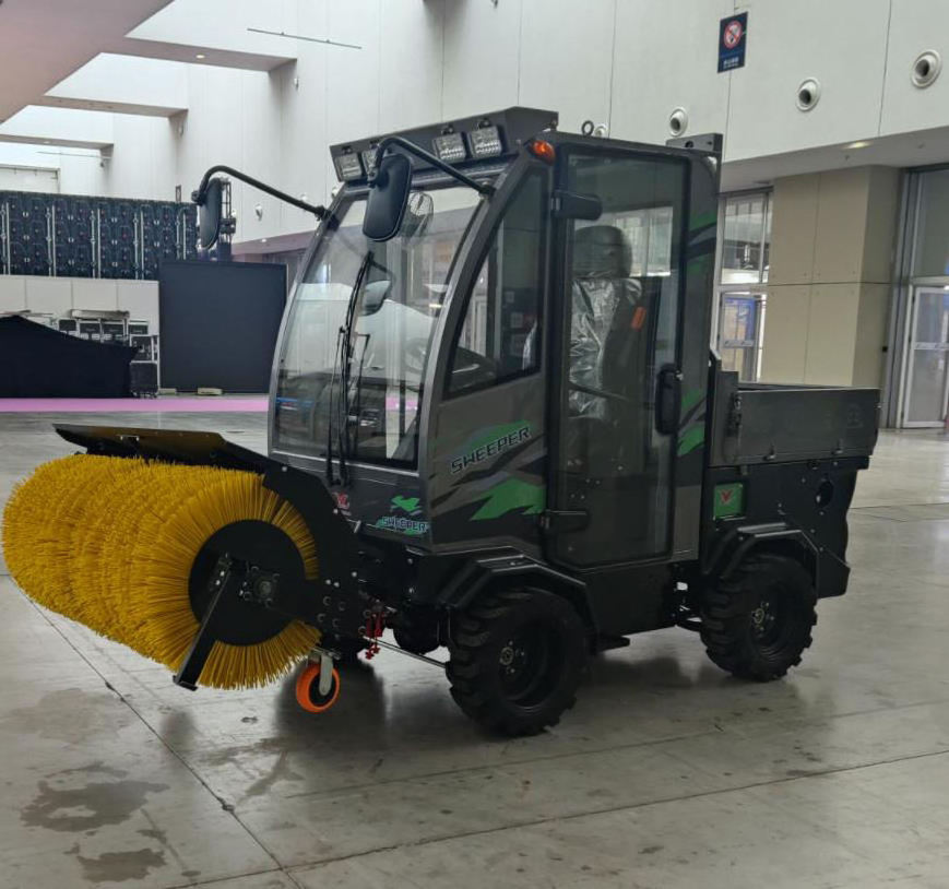 Big size 340x140x208cm Four Wheel Driving Snow Sweeper All gear drive Tractor 3 in 1 Snow Blower