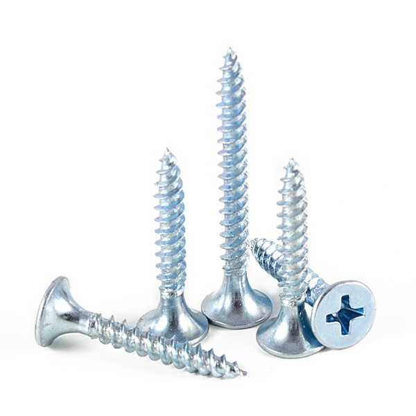 4.2 x 100mm Box 100 Blue White Zinc Plated Fine Thread Drywall Screw with Phillips Bugle Head