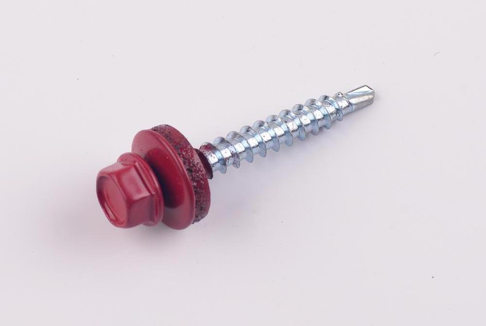 Hex Head Self Drilling Screws with Color Painted Head