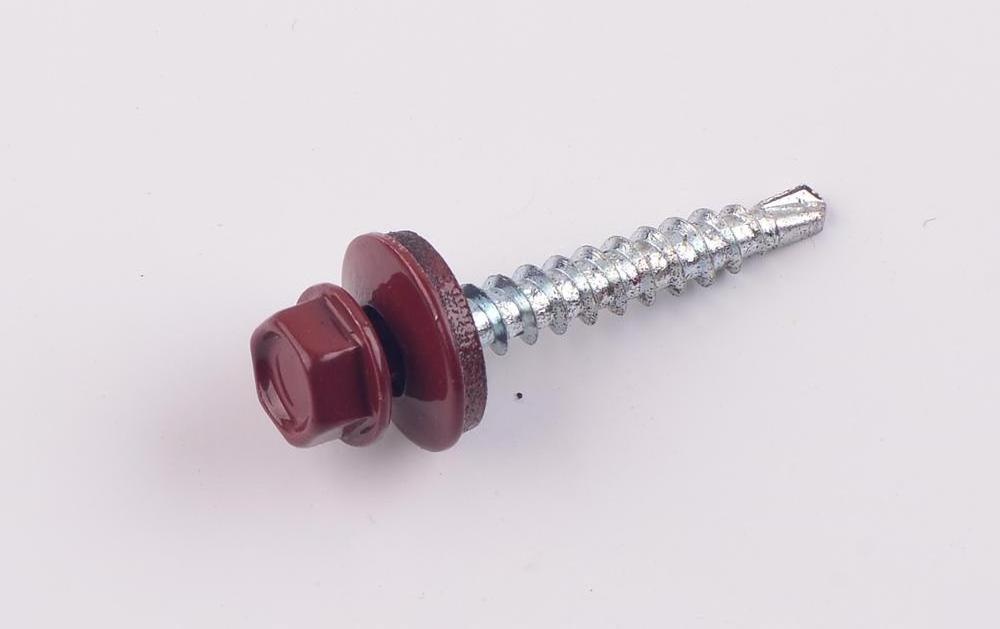 Hex Head Self Drilling Screws with Color Painted Head