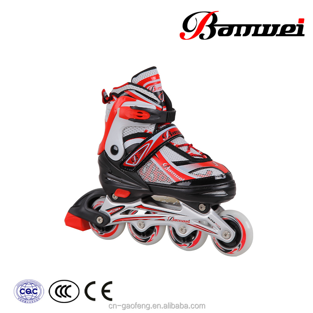 High Quality Ningbo Manufacturer Supply for Sale Custom 4 Big Wheel Multi-Color Adjustable Durable Flashing Roller Inline Skates