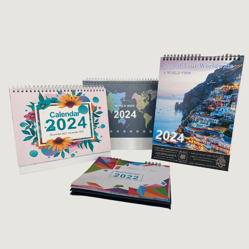 New Product Wholesale Monthly Wall Calendars Custom 2024 2025 365 Days Desk Advent Calender Table Printing Calendar