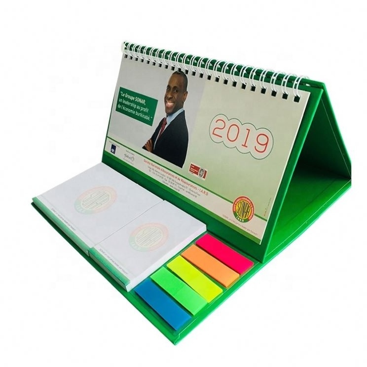 Promotion New Design Desk Calendar With Colorful Post Sticker Notes