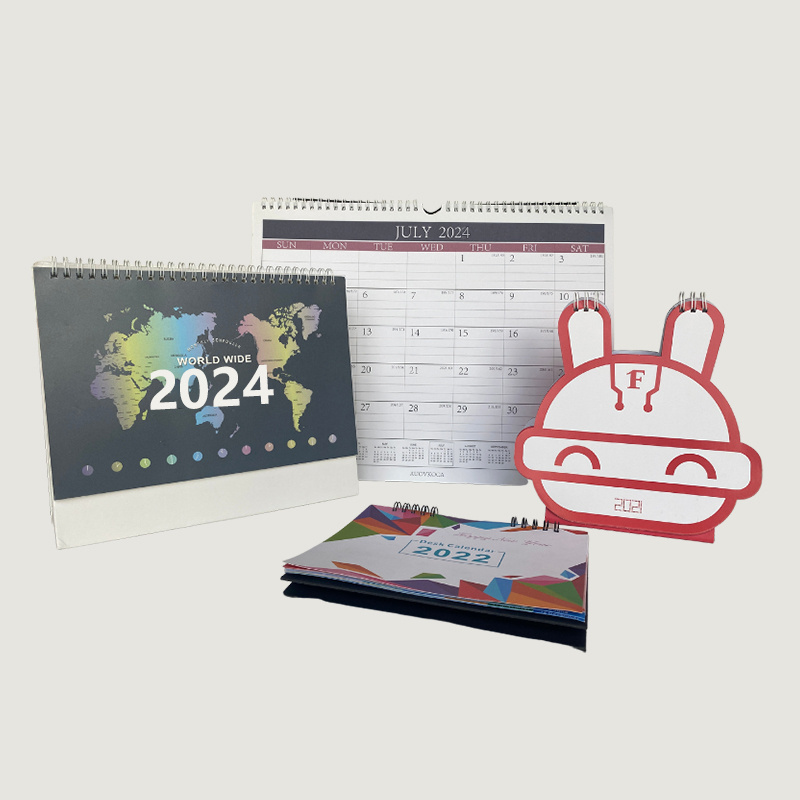 New Product Wholesale Monthly Wall Calendars Custom 2024 2025 365 Days Desk Advent Calender Table Printing Calendar