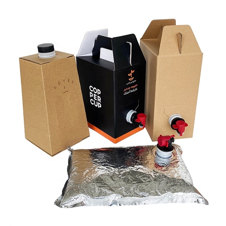 cheap price hot sale custom wine/juice/coffee packaging 1L 2L 3L bag in box 5l