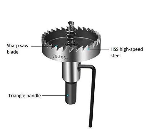 High Speed Steel HSS Hole Saw Cutting Kit Drill Bits Opener Cutter Hole Saw Kit for Stainless Steel OEM Customized