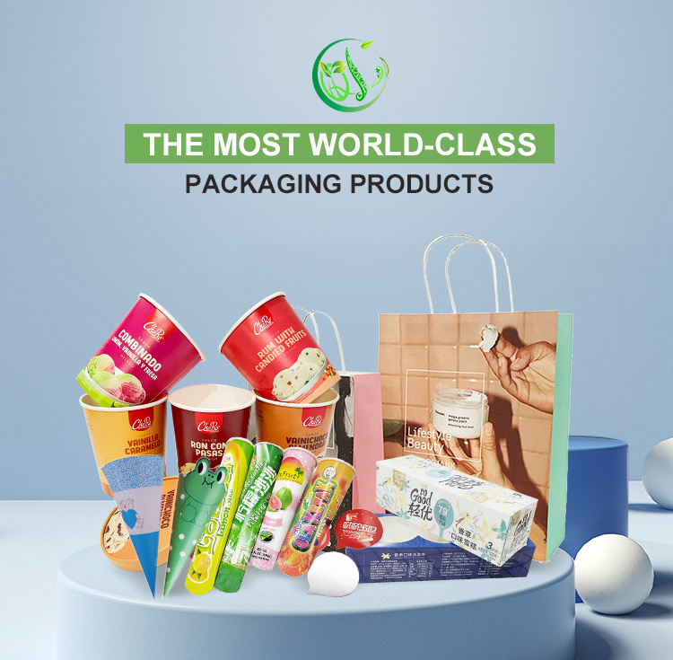 75 ml Ice Cream Paper Push up Ice Cream Popsicle Cup Calippo Squeeze Tube Packaging with Paper Lid