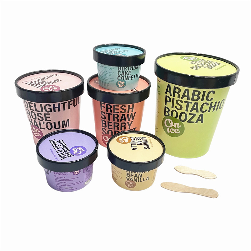 Wholesale Ice cream cup, paper ice cream packaging, packaging for ice cream