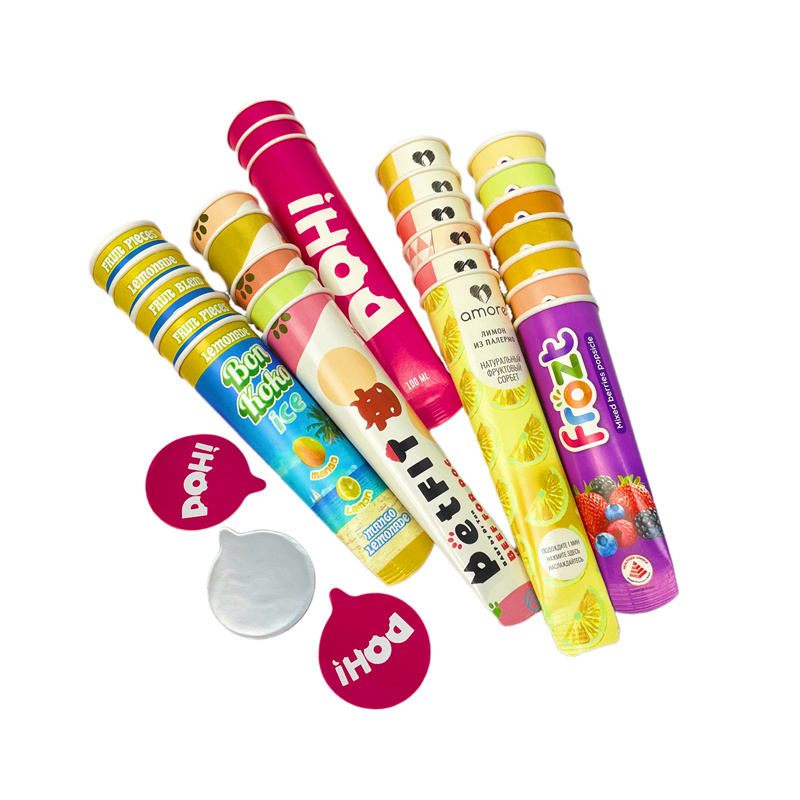 customized logo 110ml calippo ice cream frozen popsicle Calippo packaging calippo ice cream Ice lolly tube