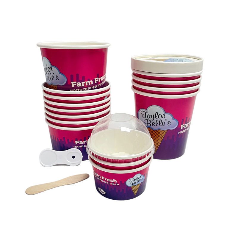 Wholesale Ice cream cup, paper ice cream packaging, packaging for ice cream