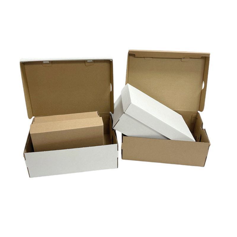 Wholesale Custom Paper Mailer mini shoe box corrugated cardboard recycled cardboard package shoes packaging box