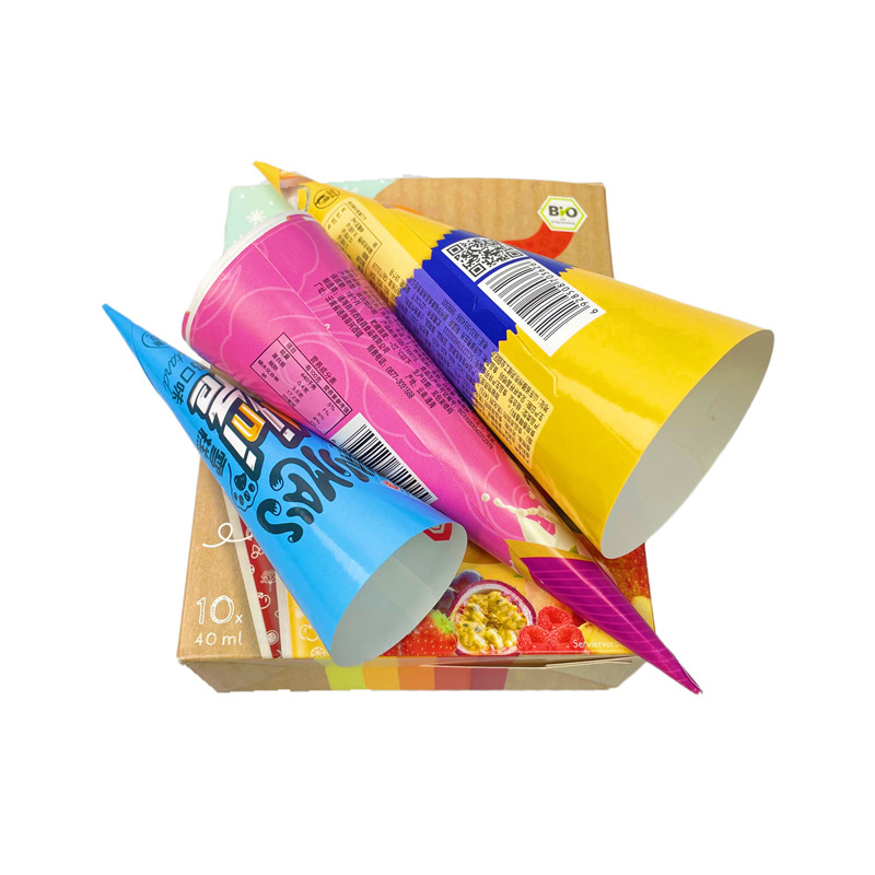 High quality food grade ice cream containers cone paper ice cream wrapping paper kraft paper for ice cream cone