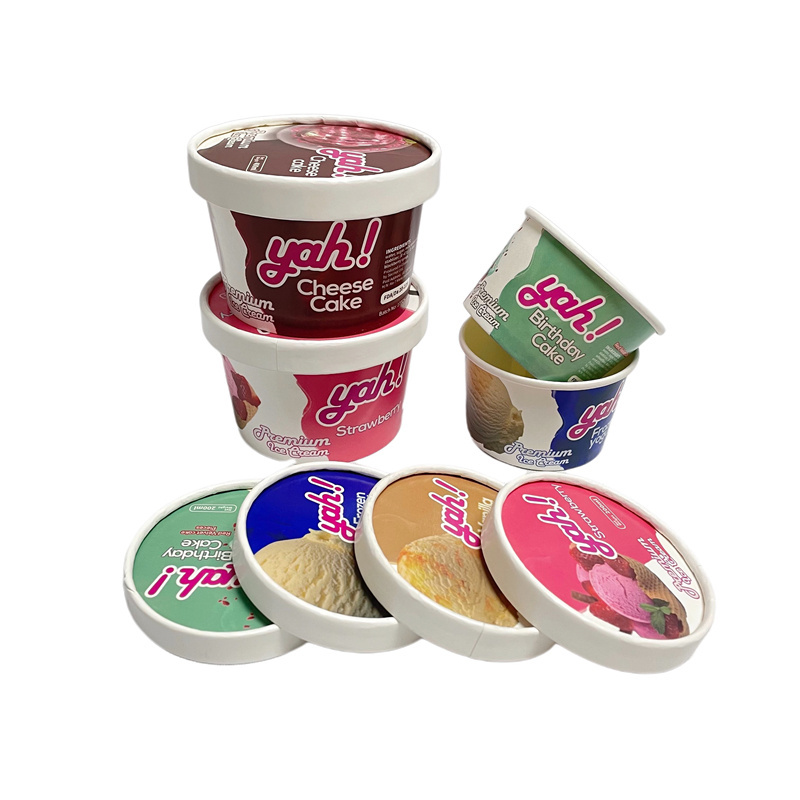 Wholesale Ice cream cup, paper ice cream packaging, packaging for ice cream