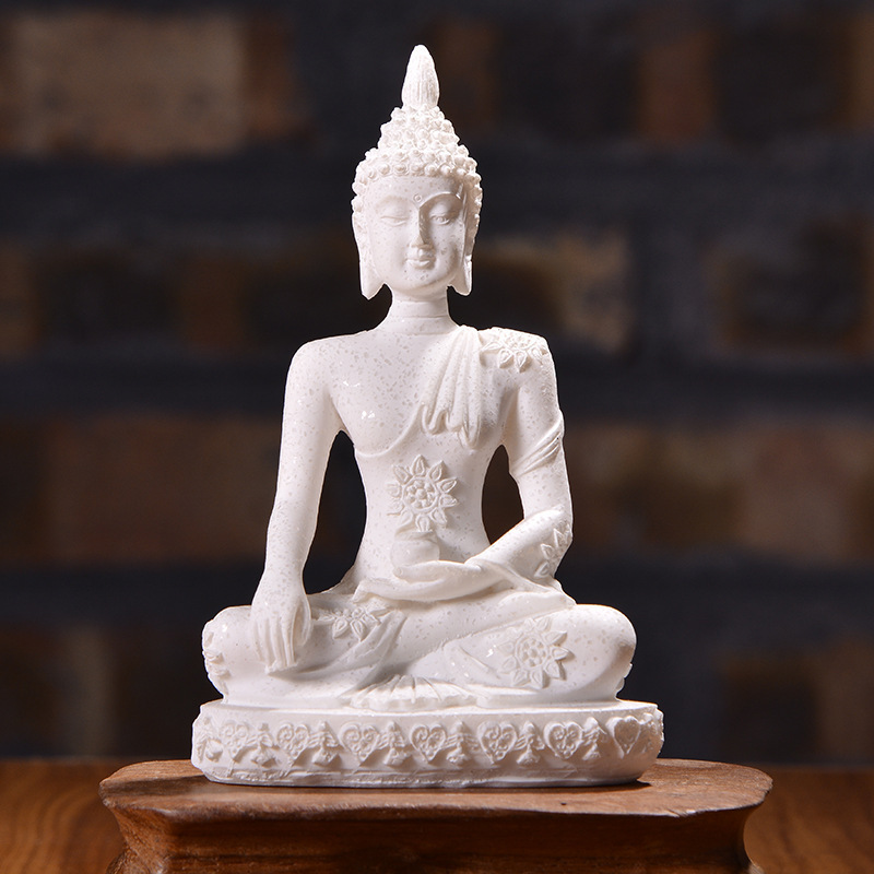 Creative Buddha statue sculpture cross border mini home living room porch decoration resin craft decoration