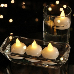 led floating candle mini candle plastic with swing flame floating candle in water for home wedding decor