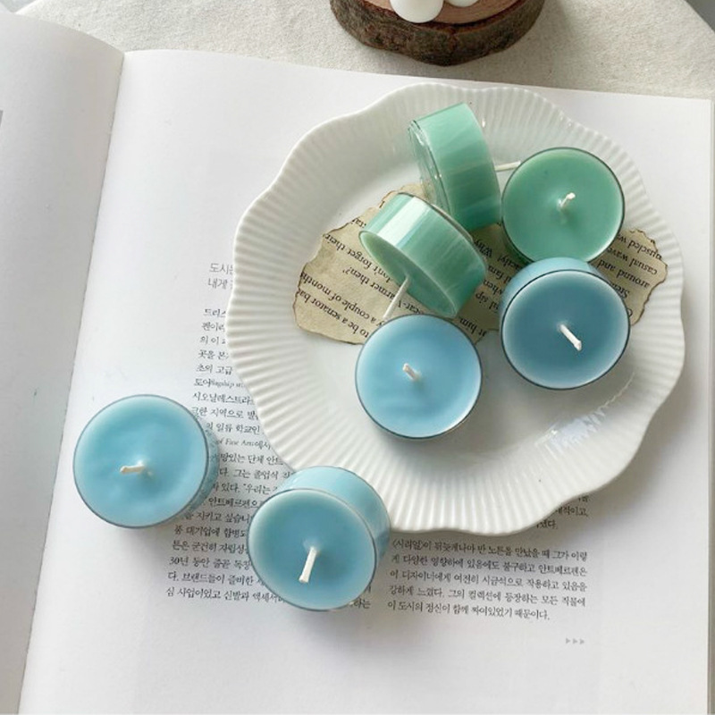 Flame Retardant Plastic tea Light Candles Bulk Heart Round Shape Candle Paraffin Wax for Candle Holder  Container and Gifts Sets