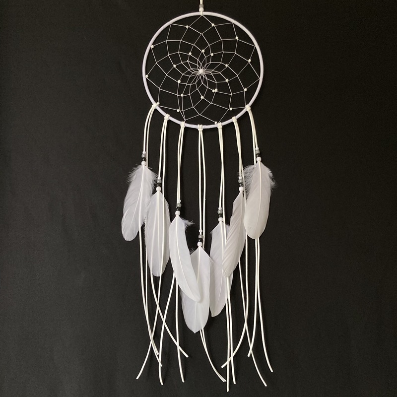 wholesales Dream Catcher Moon Sun Handmade Macrame Tapestry Wall Hanging White Dreamcatcher for home bedroom decoration