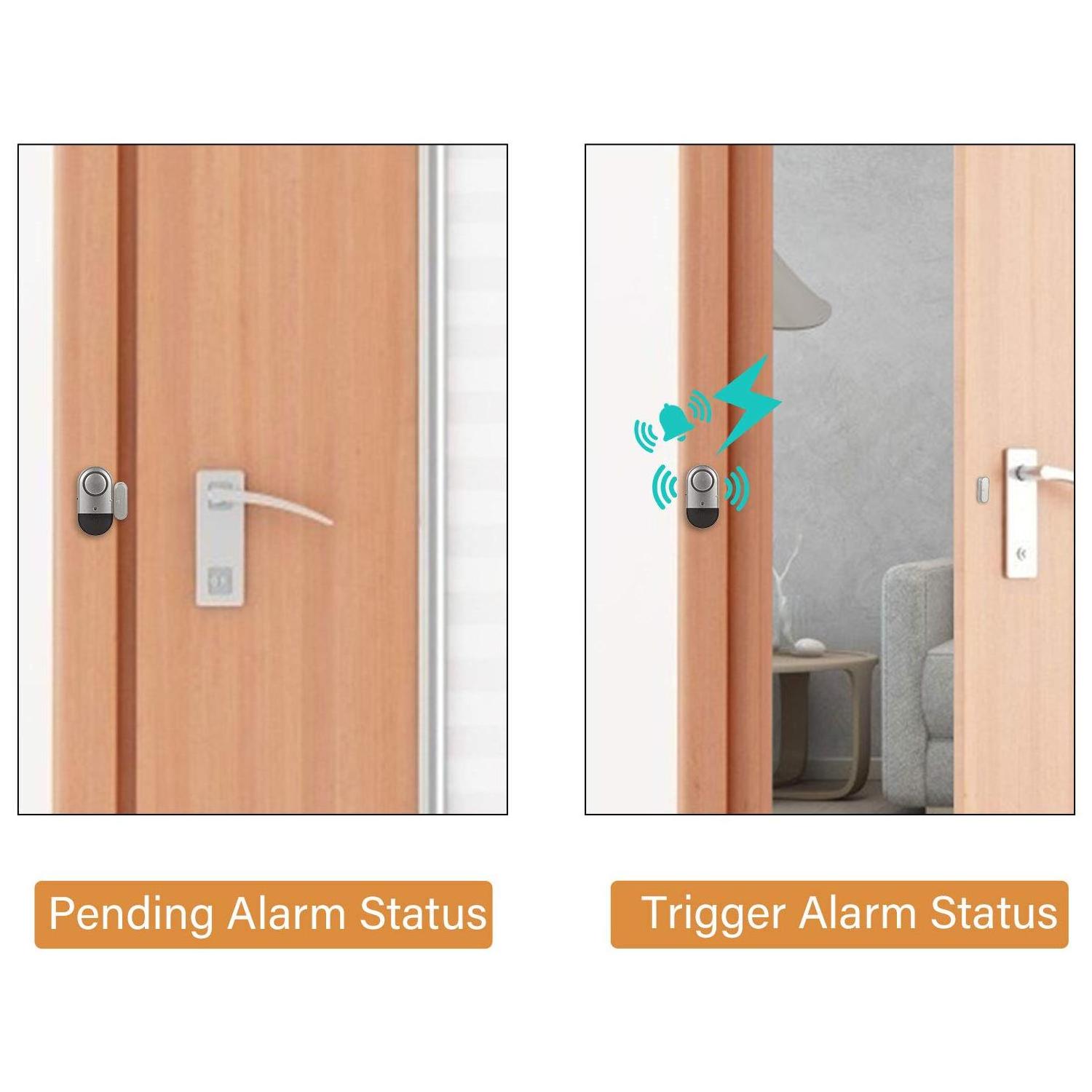 Quality Weatherproof Small Magnetic Sensor Refrigerator Portable 125Db  Door Knob Handle Sensor Alarm