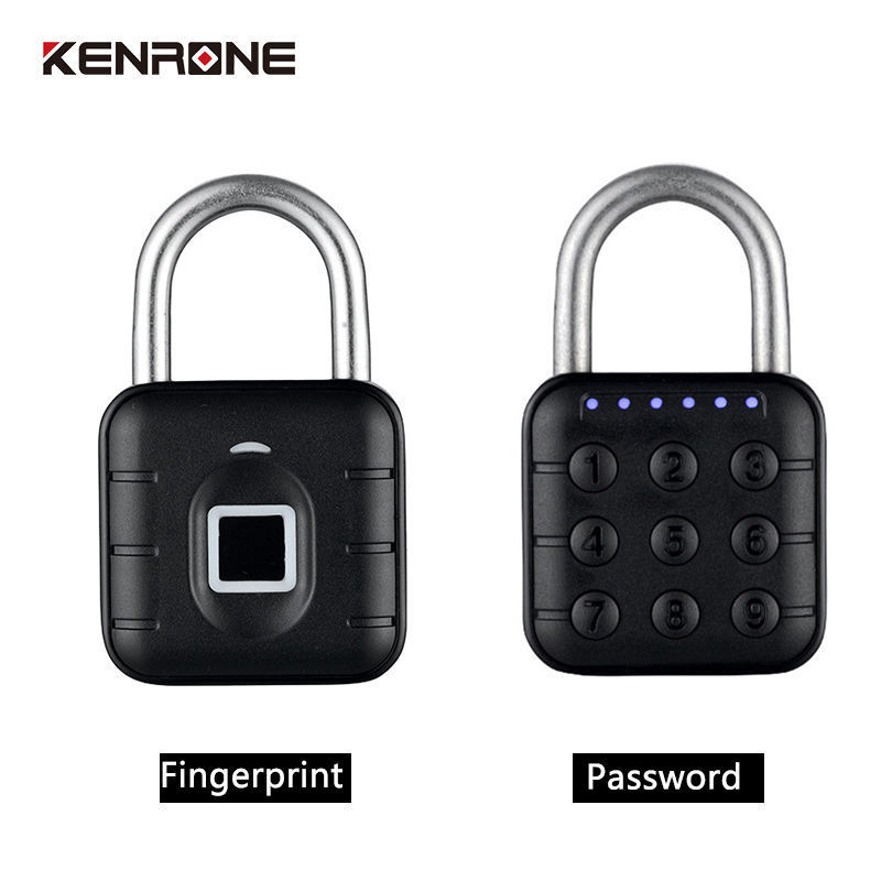 Shenzhen Small Waterproof Safety Drawer Device Mini Fingerprint Padlock Smart Touch Fingerprint  For The Outside Door