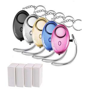 Self Defense 130DB Siren Song LED Portable Emergency SOS Water Proof Set Of Five Safesound Personal Alarm Keychain